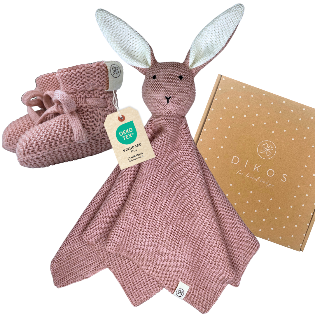 Baby Geschenk-Set Hase