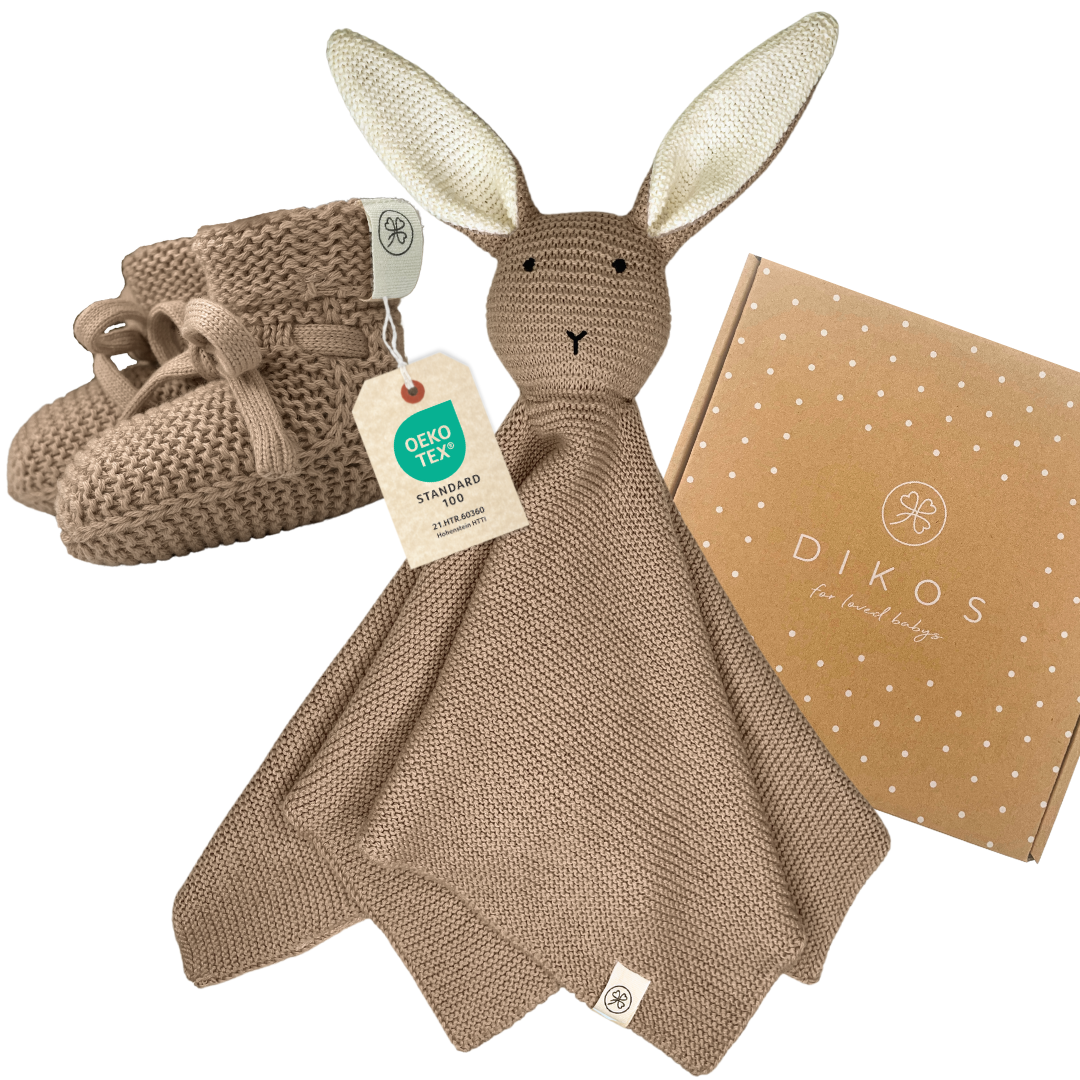 Baby Geschenk-Set Hase